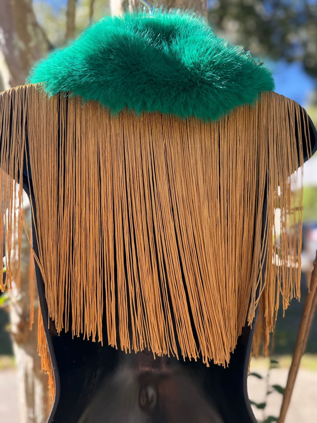 Fur Fringe Shawl (43inch)
