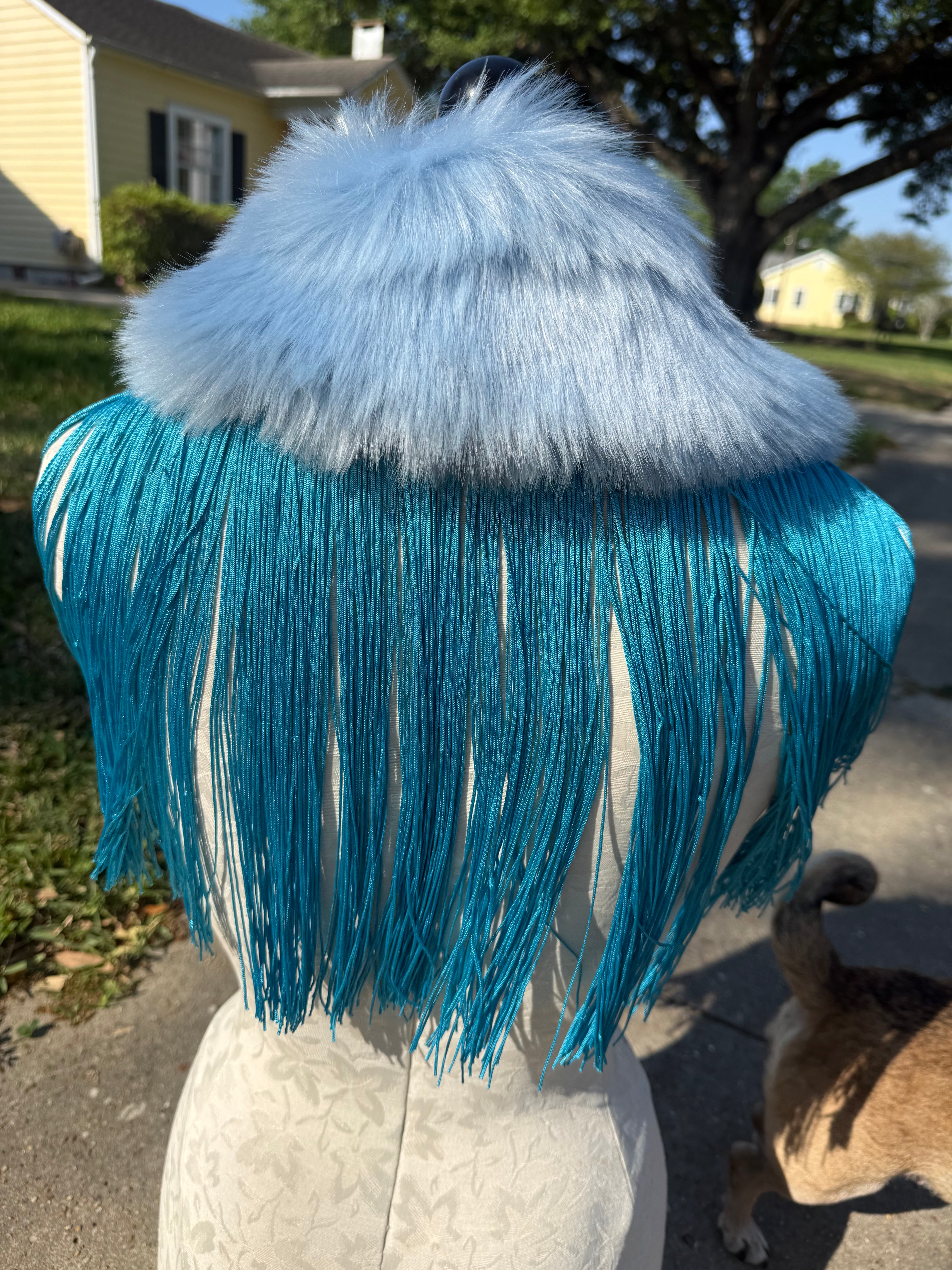 Color Pop Feaux Fringe Fur