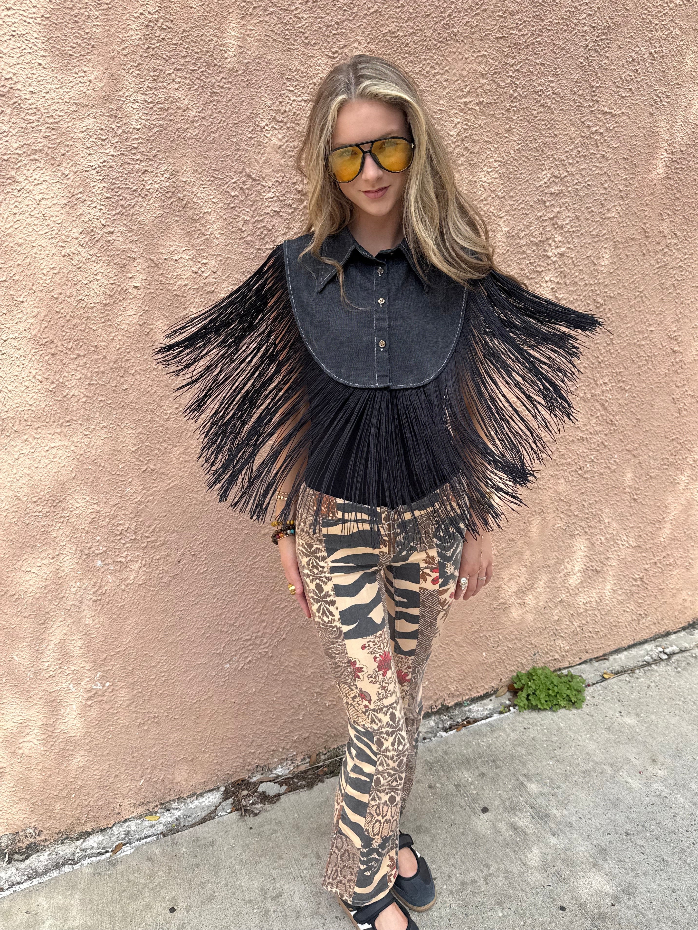 Denim Fringe Dickies