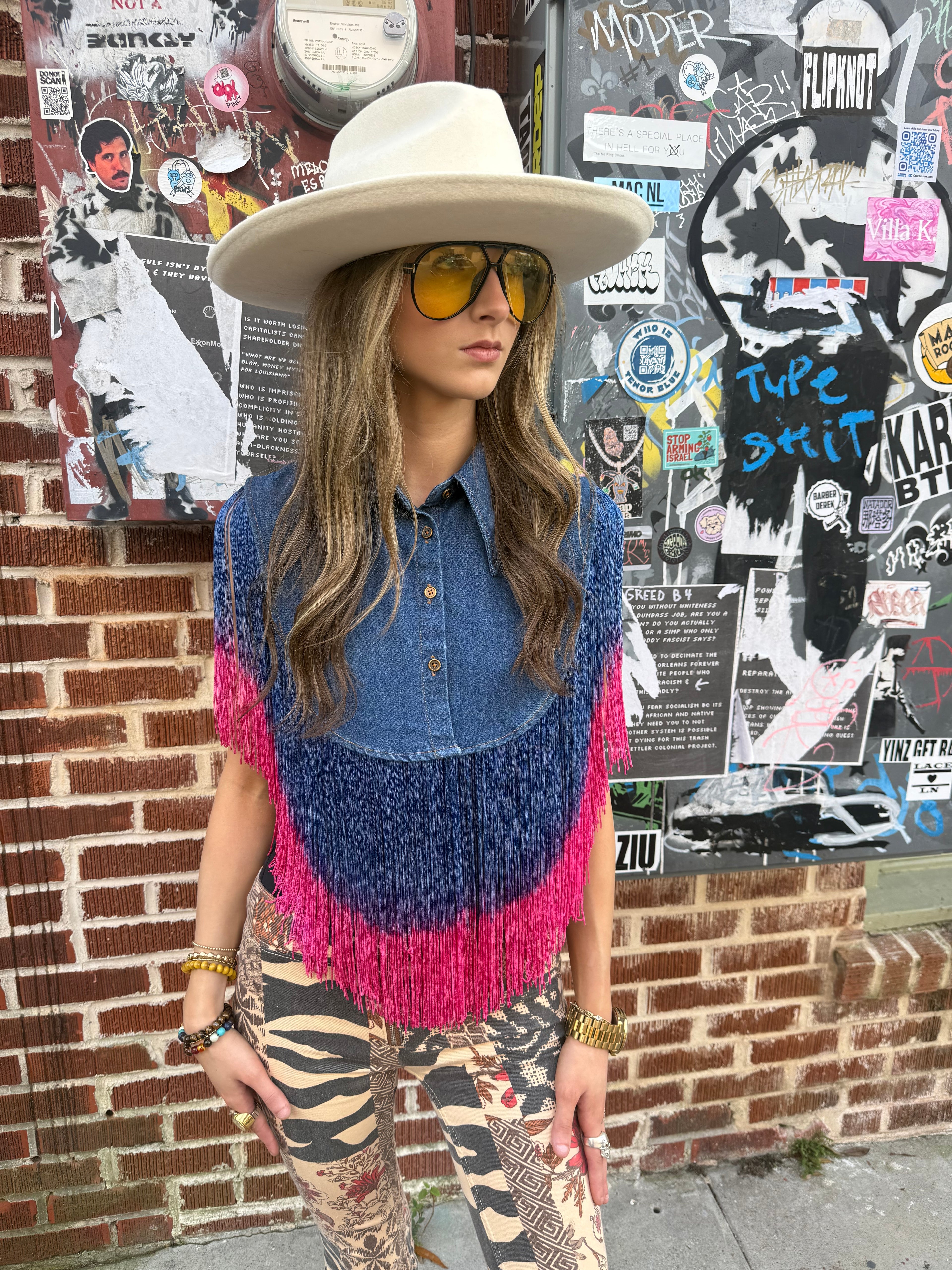 Denim Fringe Dickies