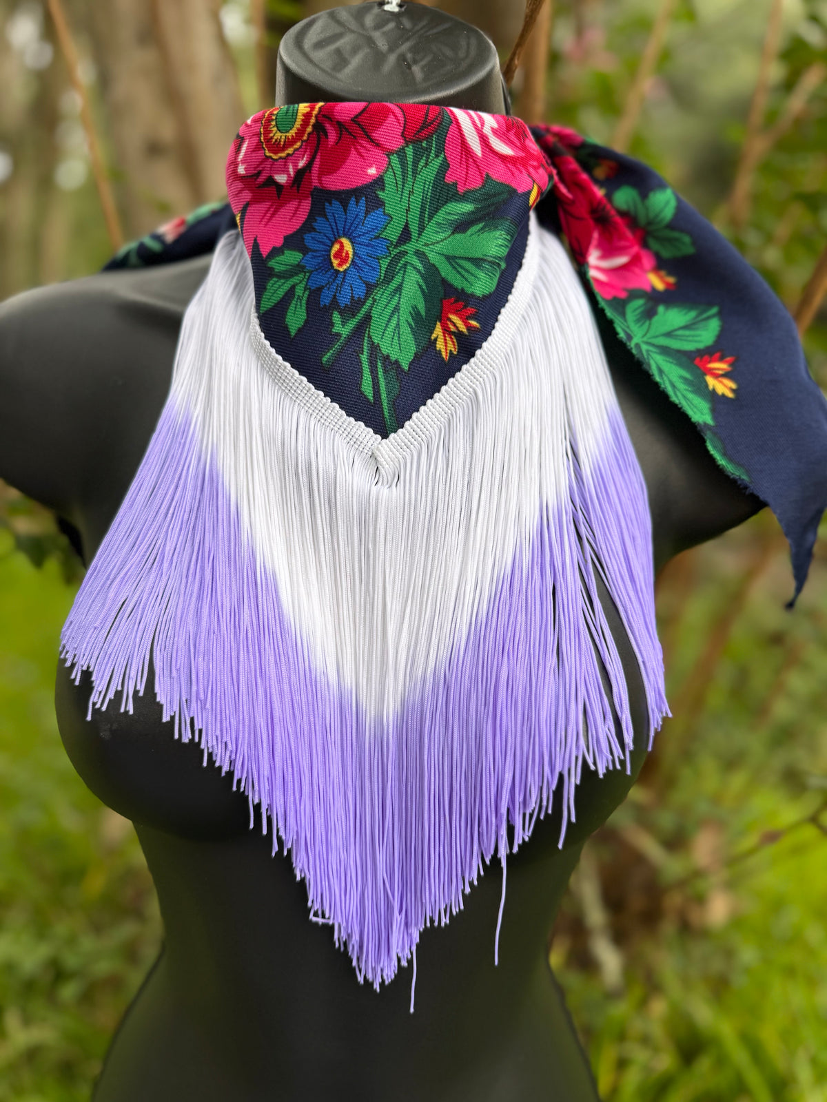 Vintage Inspired Floral Ombre Bandana