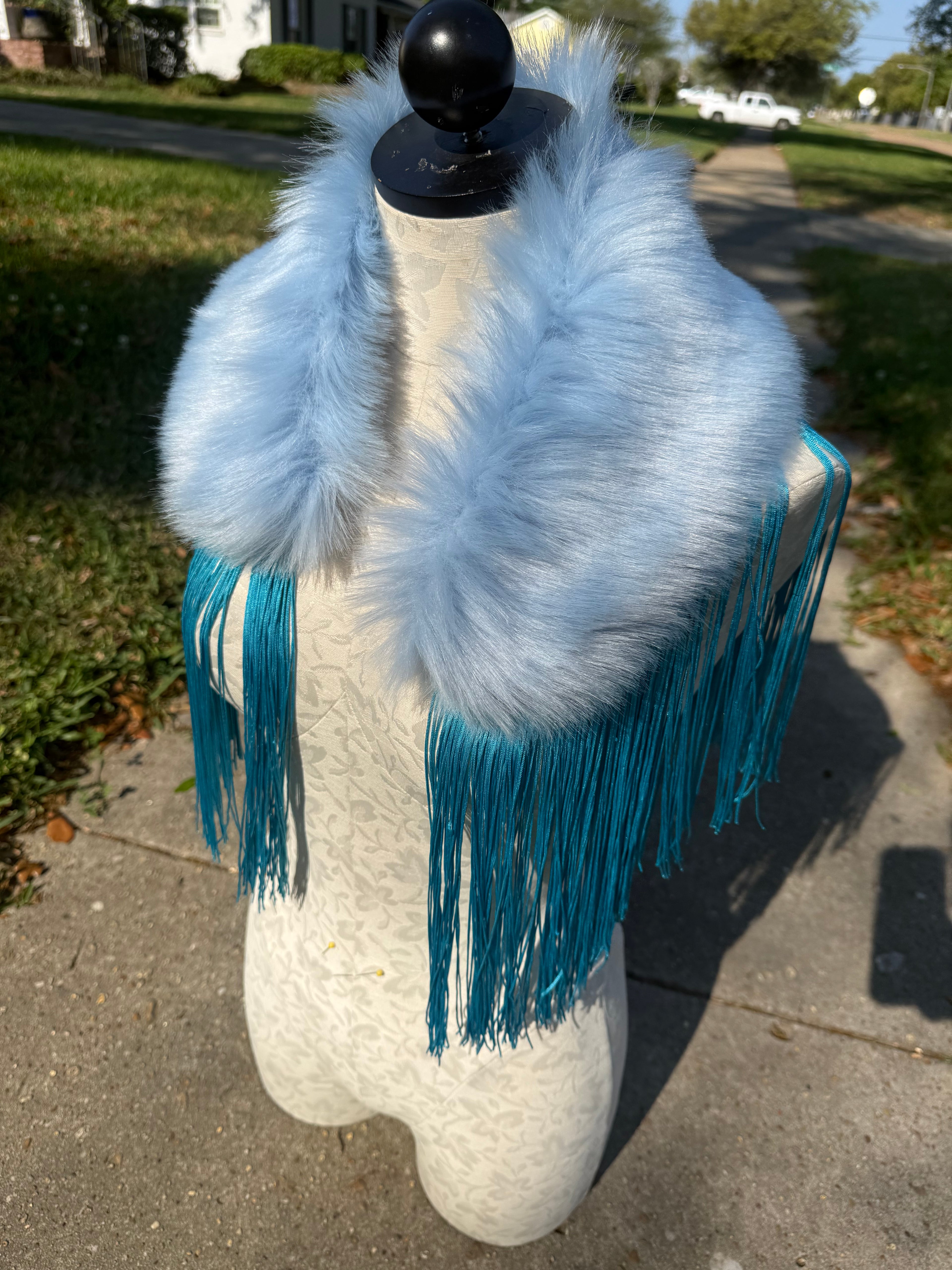 Color Pop Feaux Fringe Fur