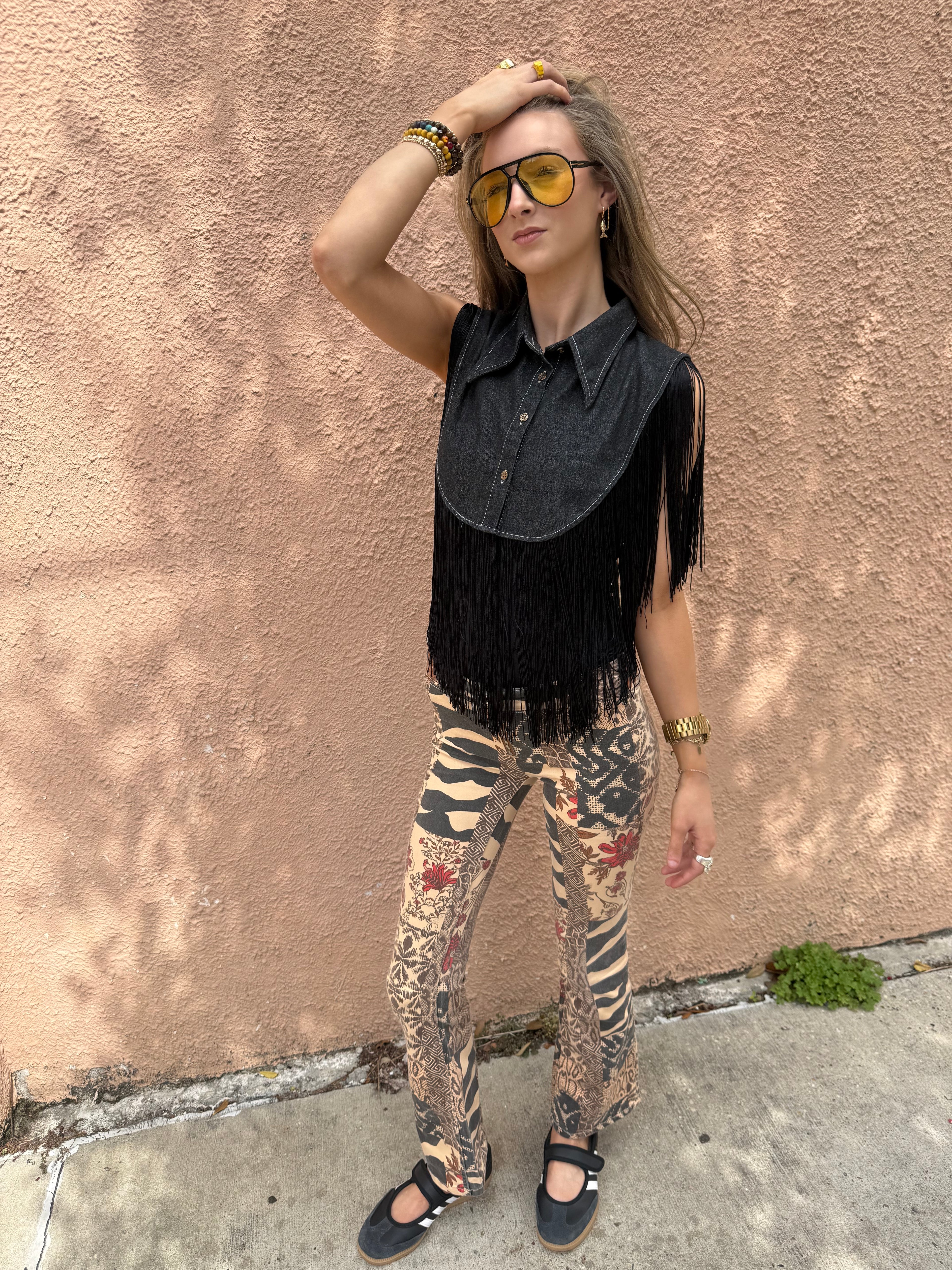 Denim Fringe Dickies