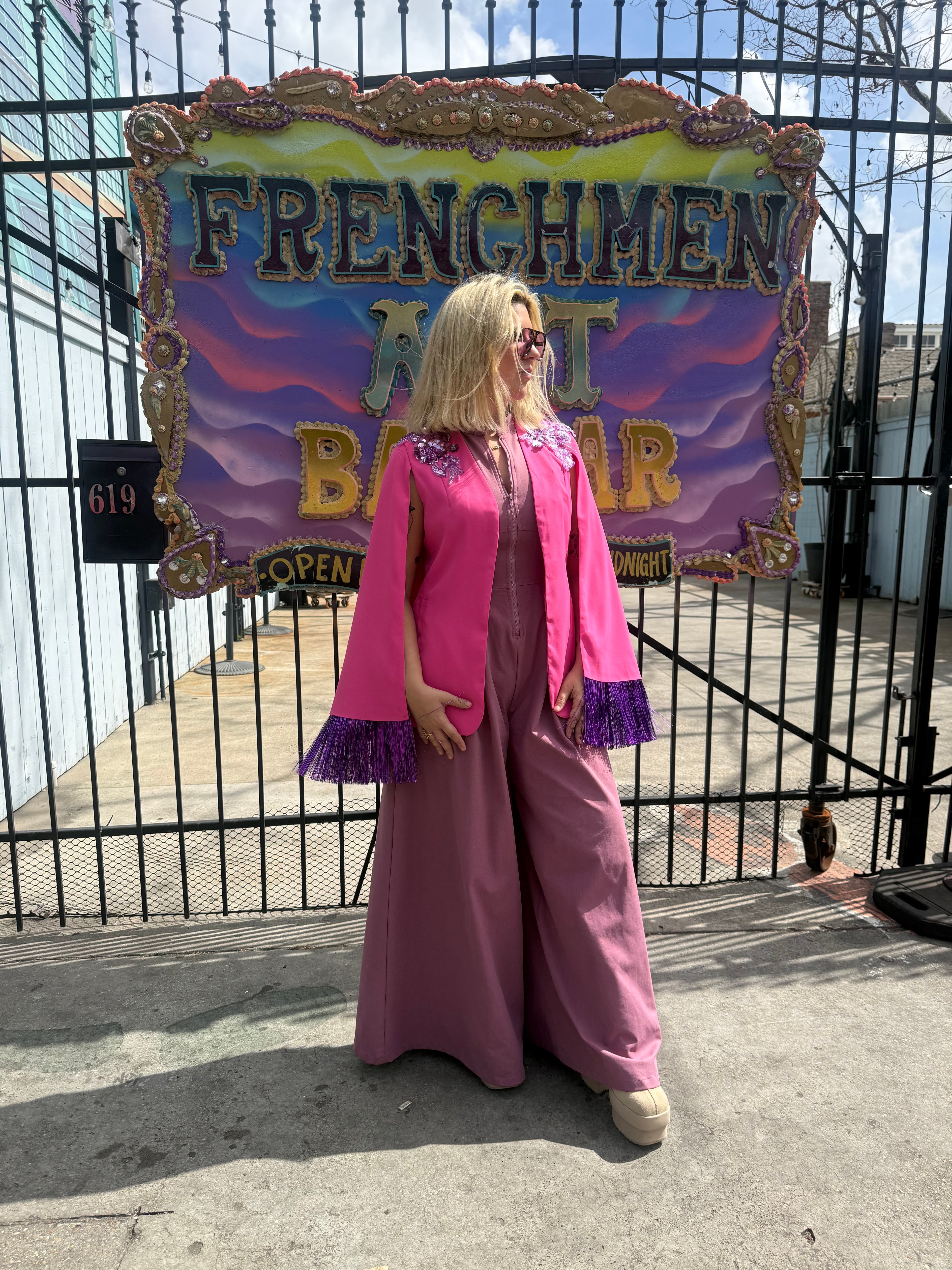 NEW Metallic Blazer Capes