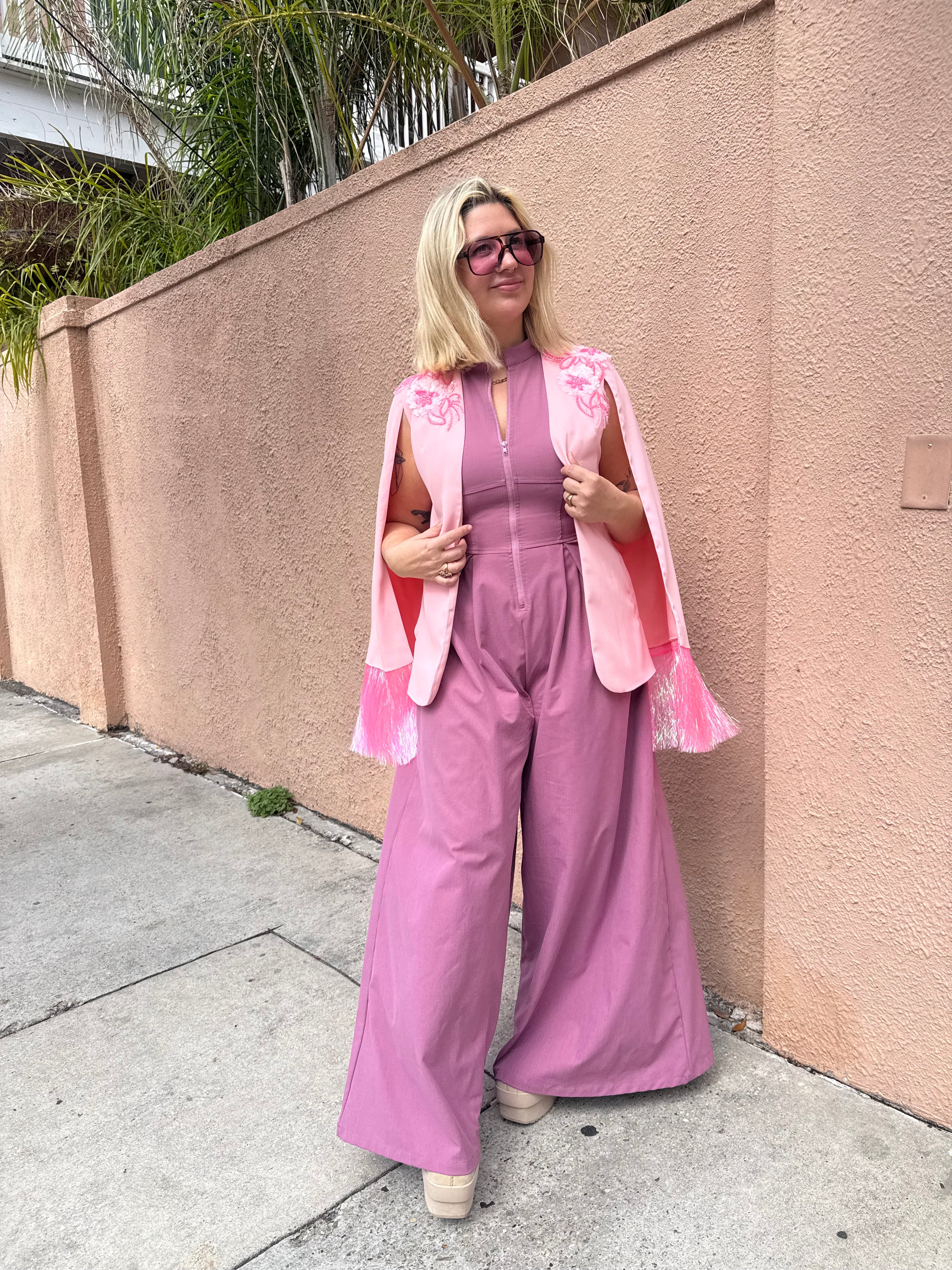 NEW Metallic Blazer Capes