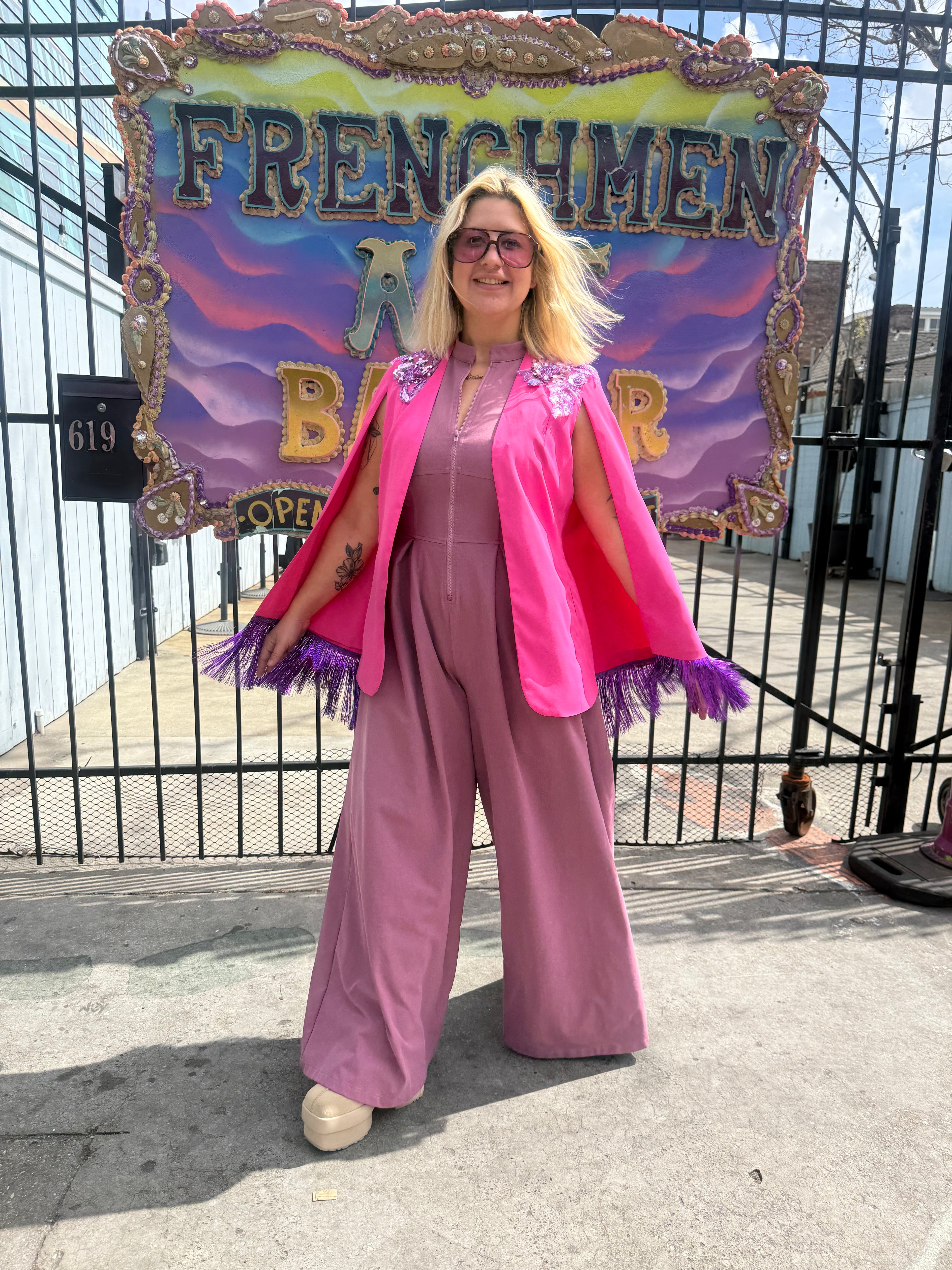 NEW Metallic Blazer Capes