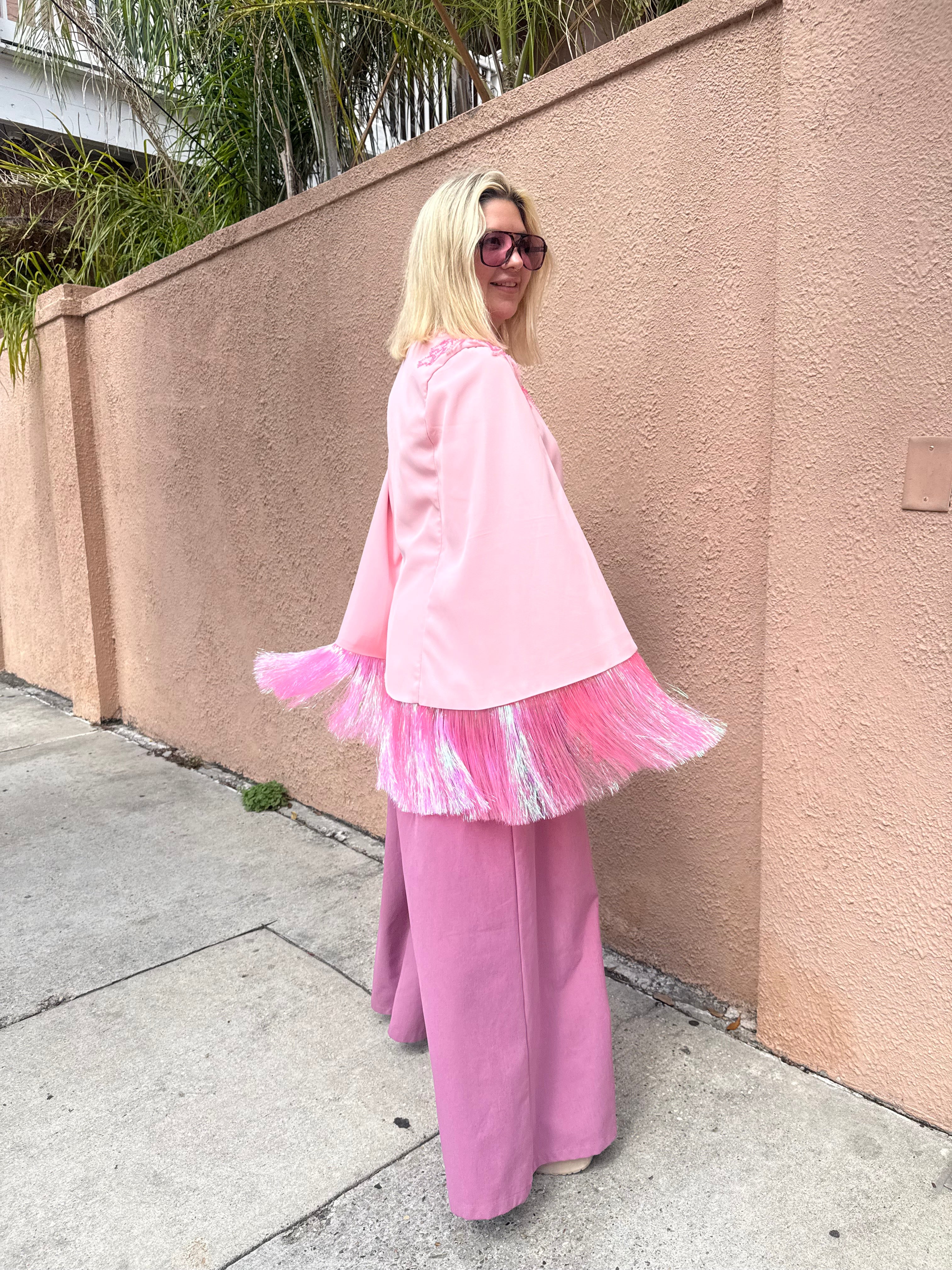 NEW Metallic Blazer Capes