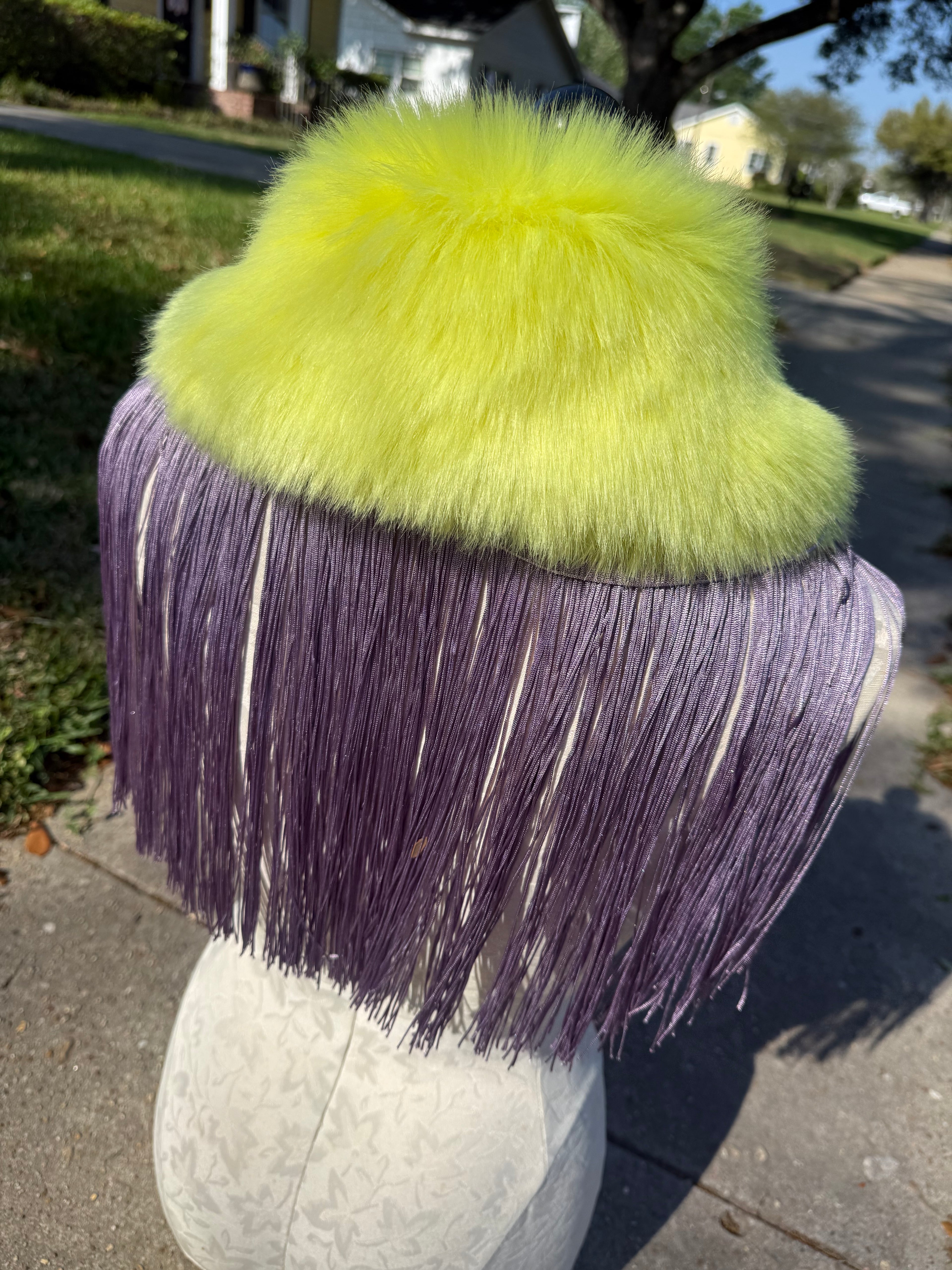 Color Pop Feaux Fringe Fur