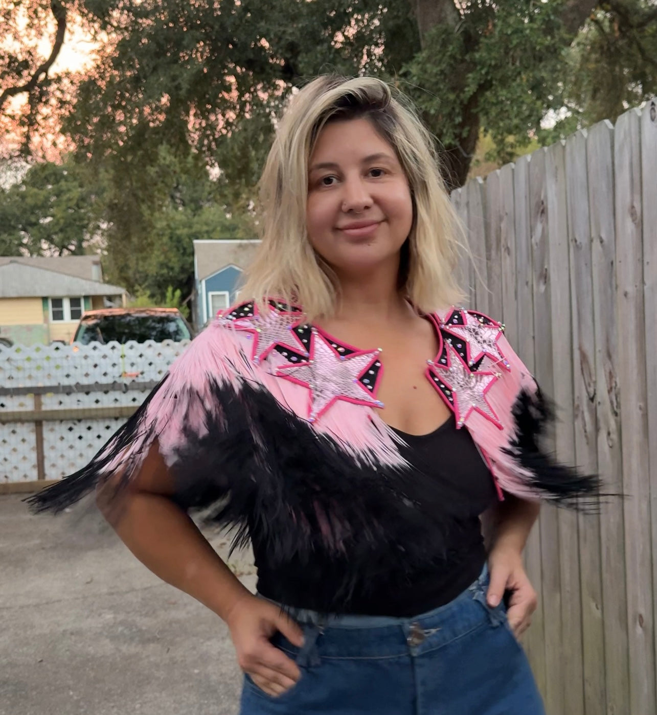 Custom Cosmic Fringe Capelet Consultation