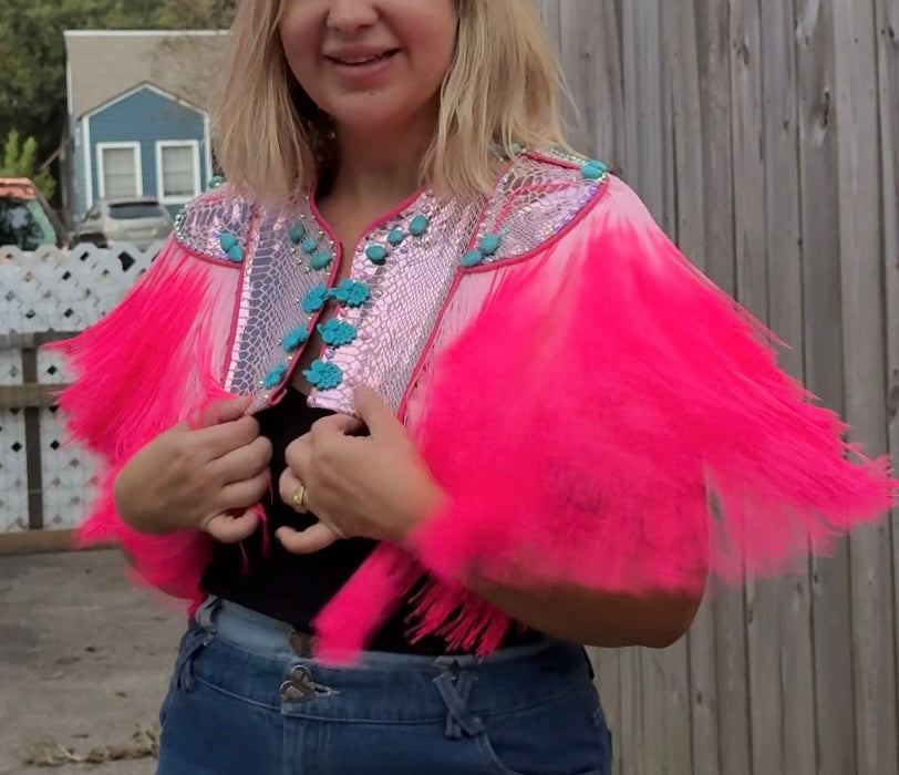 Custom Cosmic Fringe Capelet Consultation
