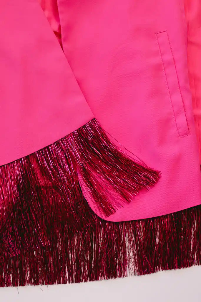 Cleo Pink Blazer Cape