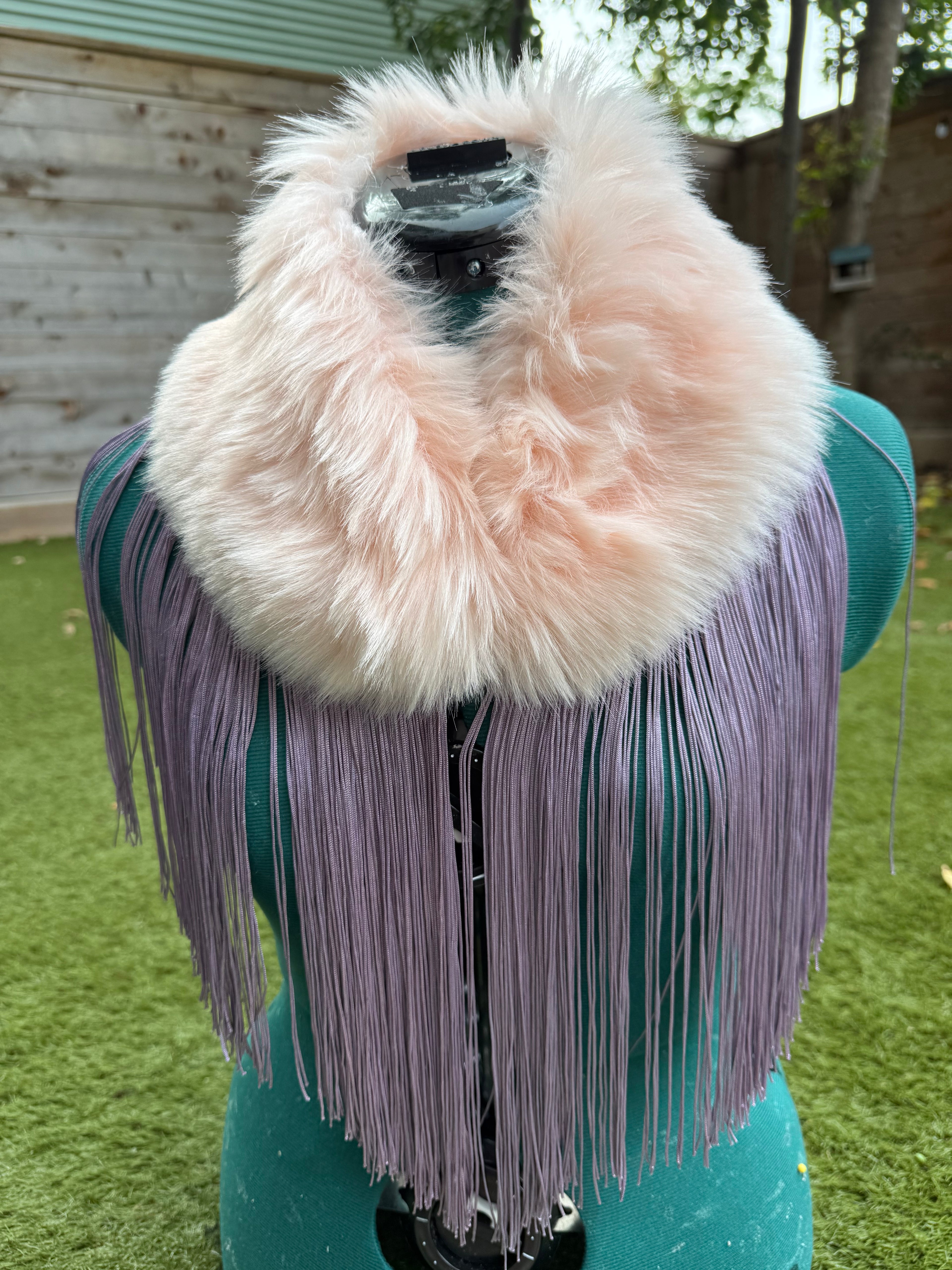 Small Color Pop Feaux Fringe Fur