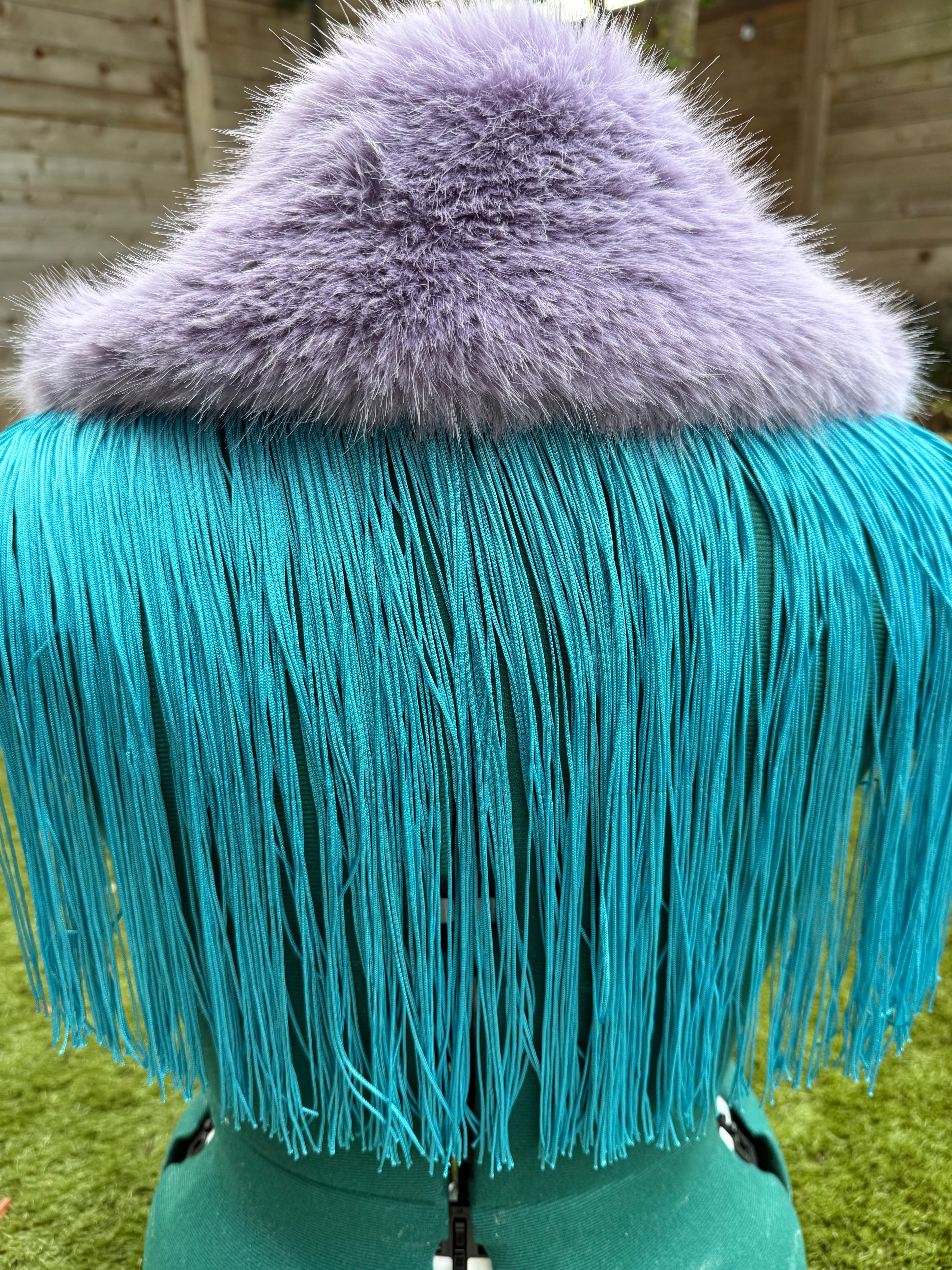 Small Color Pop Feaux Fringe Fur