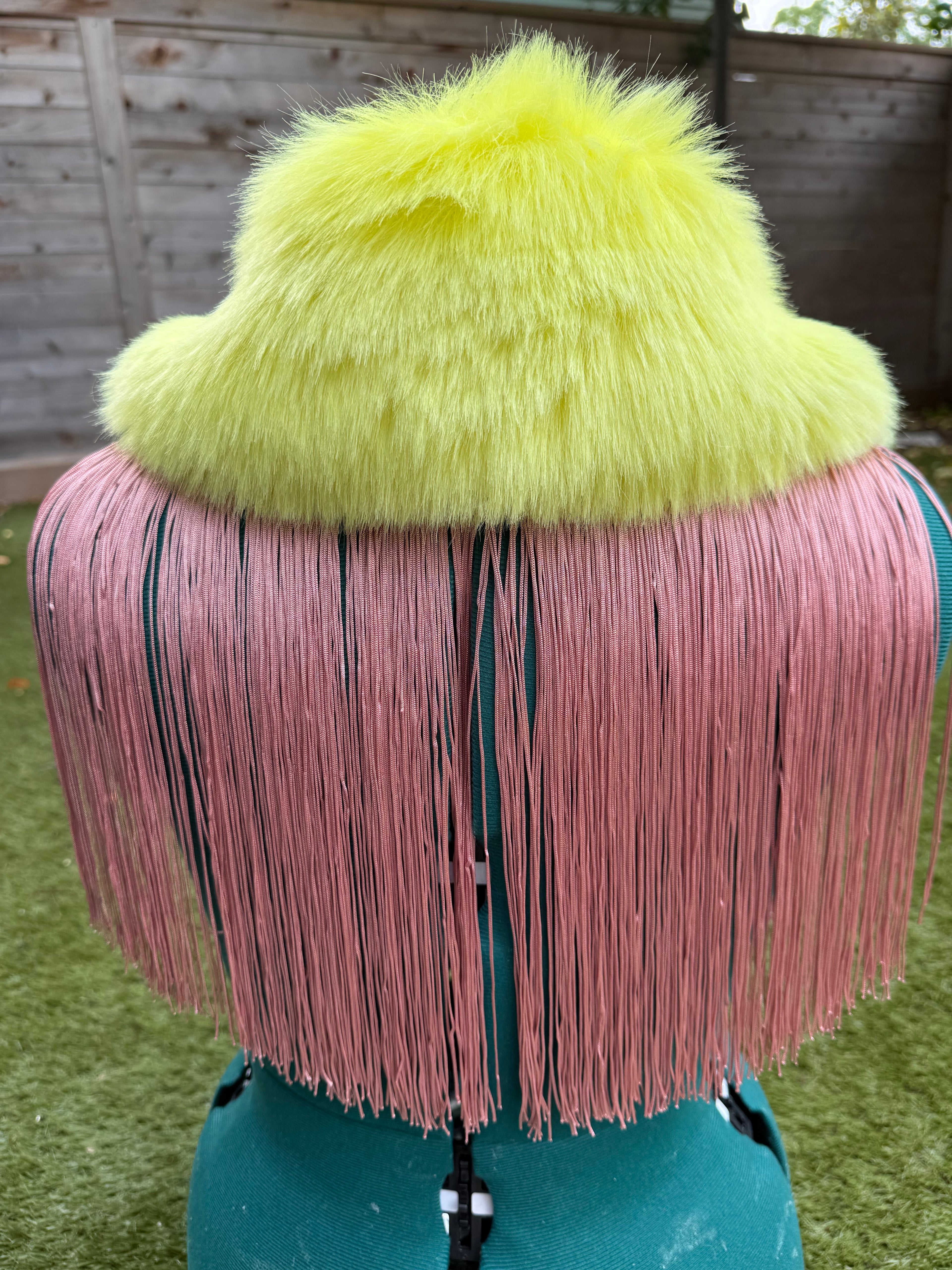 Small Color Pop Feaux Fringe Fur