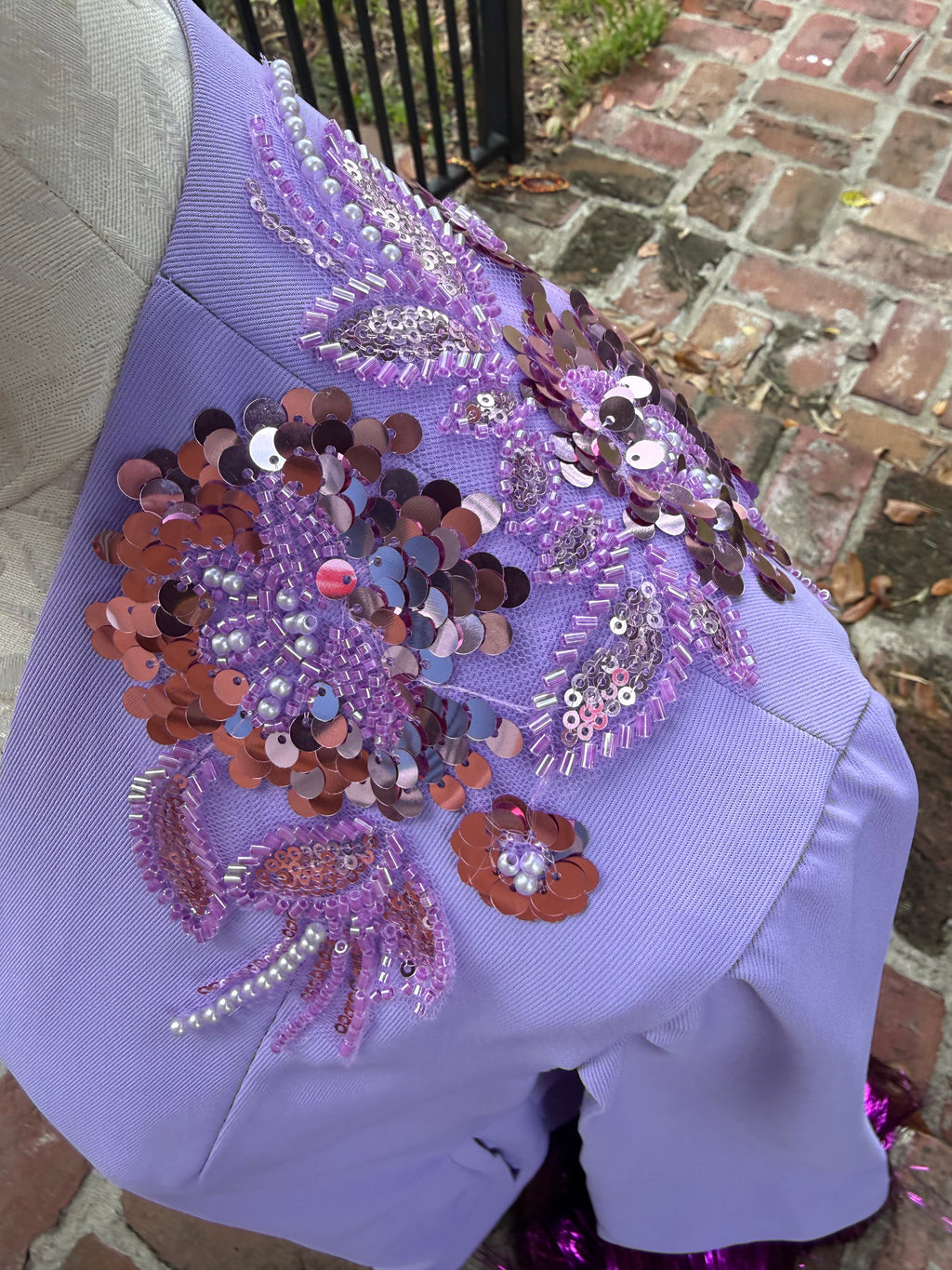Mardi Gras & Iris Purple Blazer Capes
