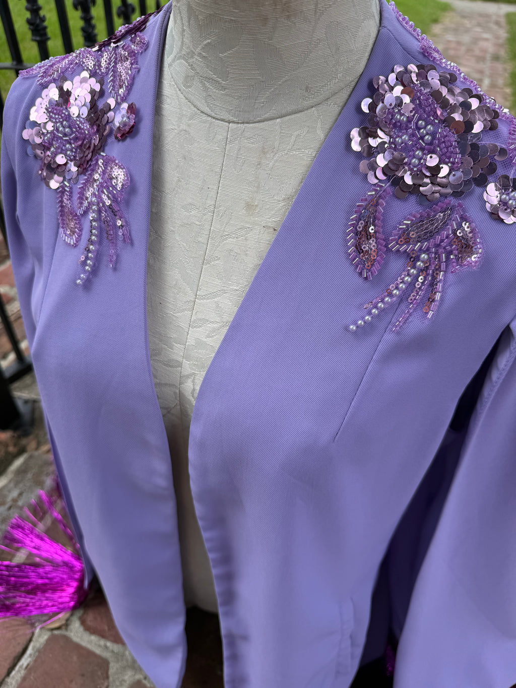 Mardi Gras & Iris Purple Blazer Capes