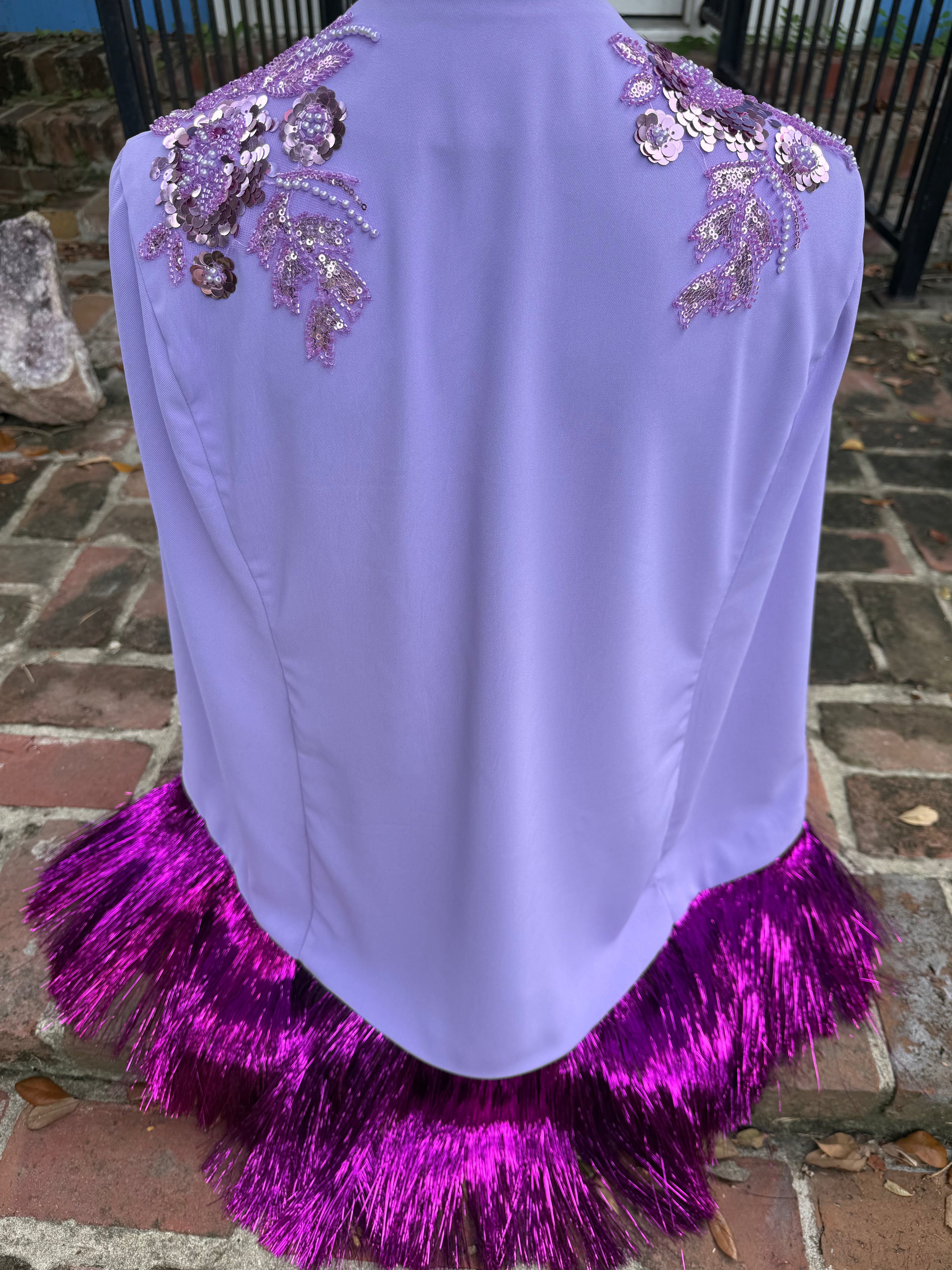 Mardi Gras & Iris Purple Blazer Capes