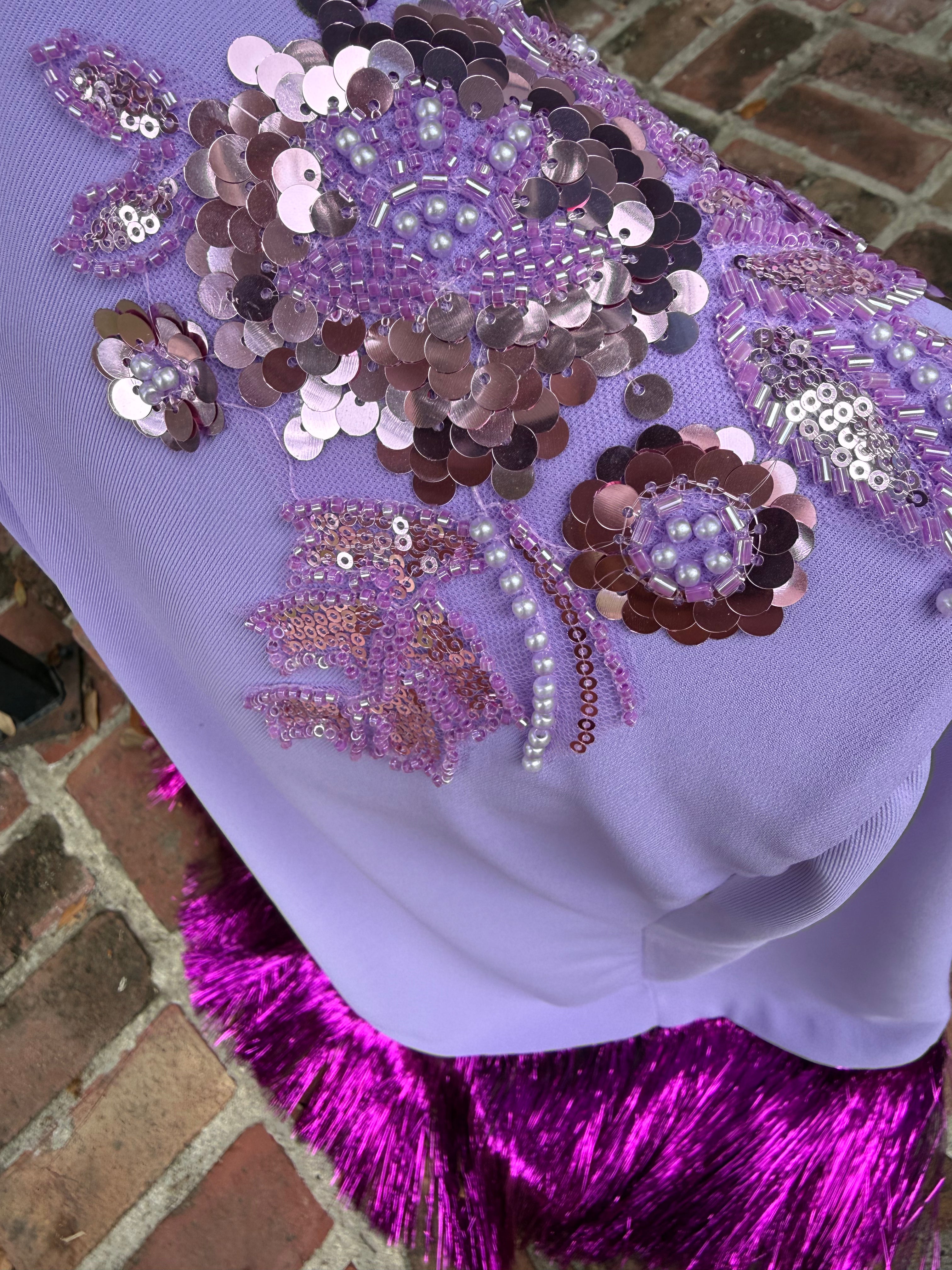 Mardi Gras & Iris Purple Blazer Capes