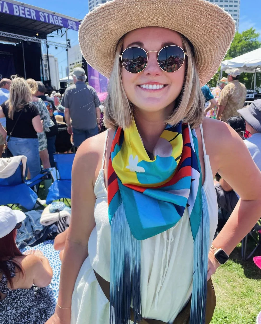Cosmic Fringe Scarves